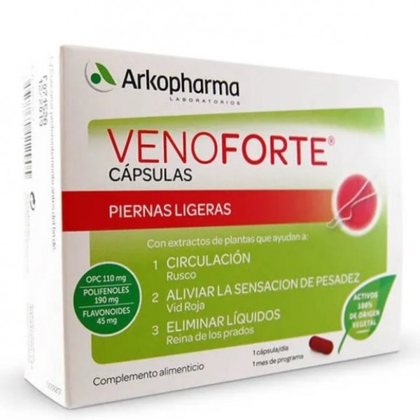 Arkopharma Venoforte Piernas Ligeras 30 Cápsulas