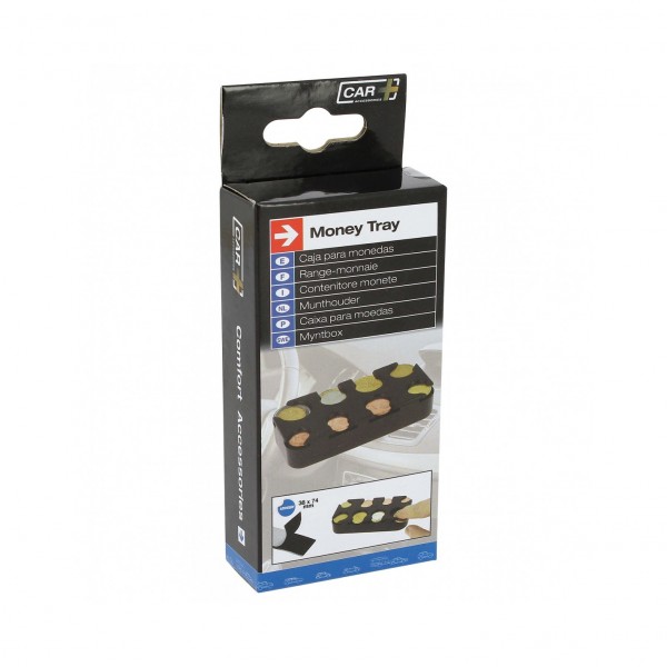 PORTAMONEDAS DE PLASTICO ABS NEGRO  - ES - EURO200