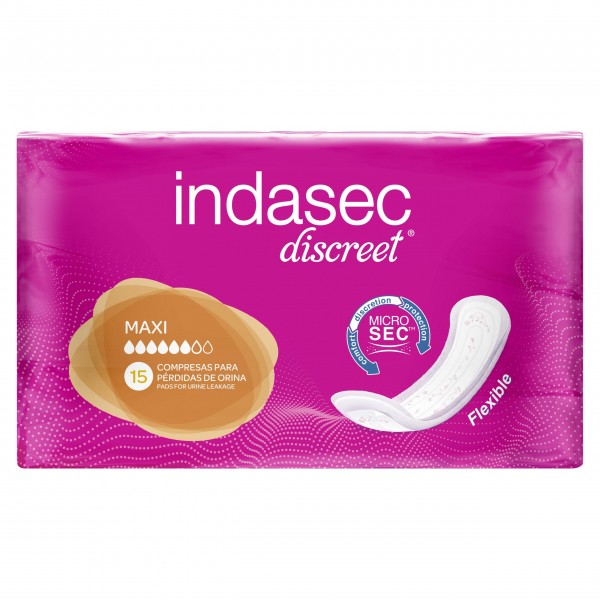 Indasec Discreet Maxi 15 Uds