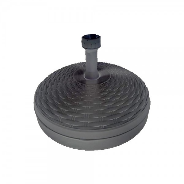 Base de parasol 20 l negro ø46 x 15 cm (pack 3 unidades)