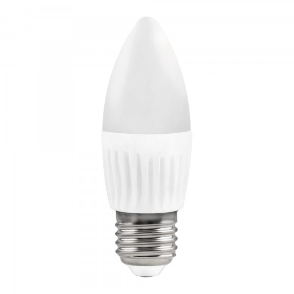 Bomb.led vela ceramica e27 10w.neutra (caja de 10 unidades)
