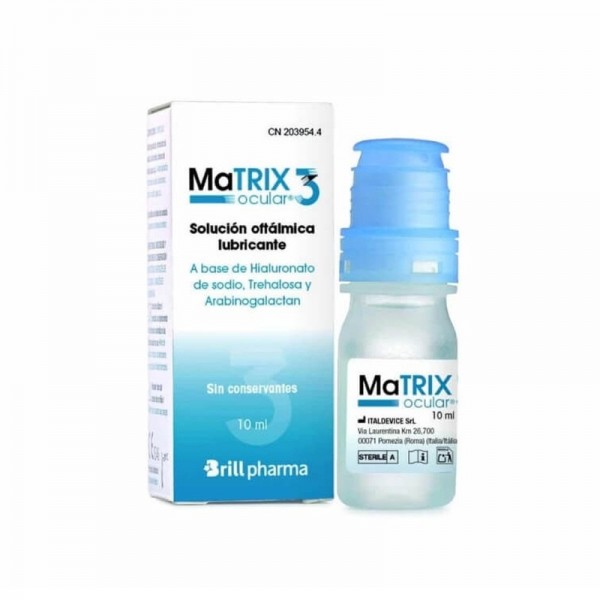 Matrix Ocular 3 Solucion Oftalmica Lubricante 10