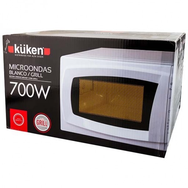 Microondas kuken 700w. 20l. blanco grill