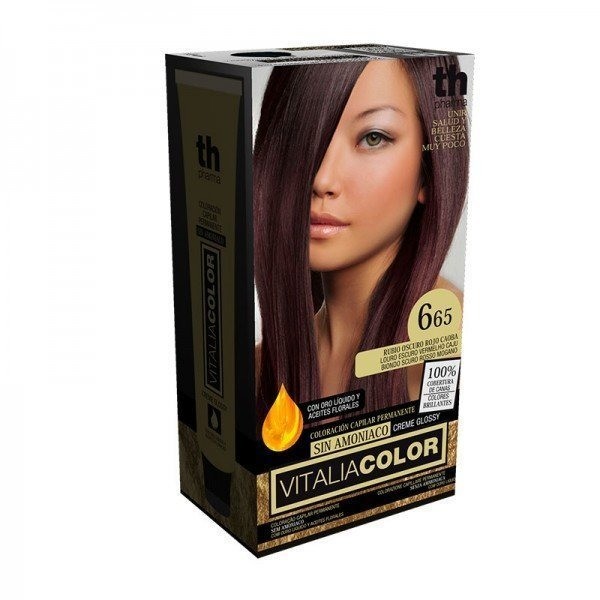 Th Vcolor N665 Rubio Oscuro Rojo Caoba
