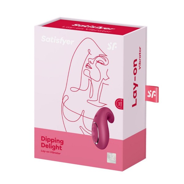 Satisfyer dipping delight vibrador lay-on mora 1un