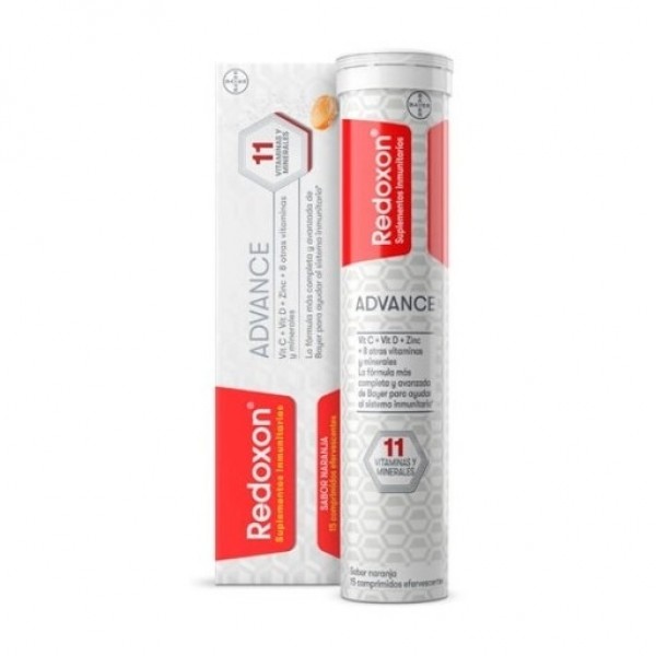 Redoxon Advance Vitamina C y Zinc 15 Comprimidos Efervescentes