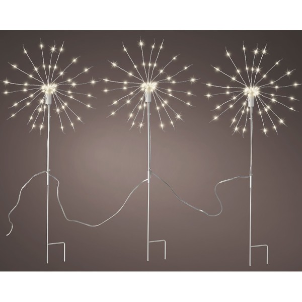 Estaca microled en forma peluso parpadeante para exterior ø25 x 45 cm