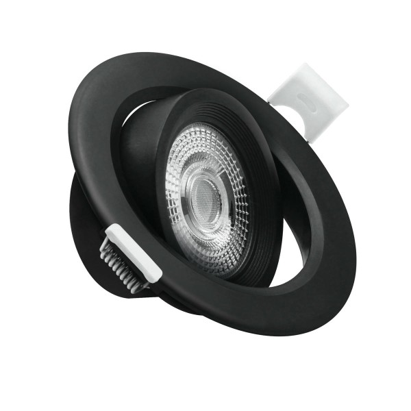 Aro led basculante ip20 red.negro.7w.cct
