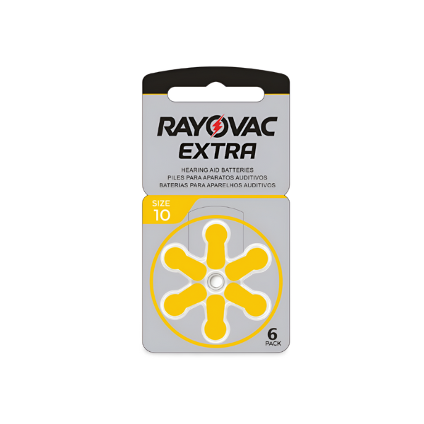 Pilas Audifono Rayovac Extra 10 Amarilla 6 Uds
