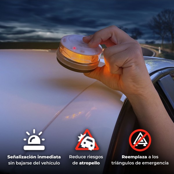 BALIZA Luz de Emergencia V16 con Geolocalización Homologada por la DGT Baliza V16 SIM Incorporada Clasificación IP-54