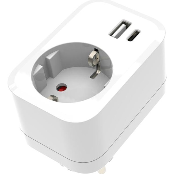 Adaptador onlex pc 1toma 16a.usb+type c