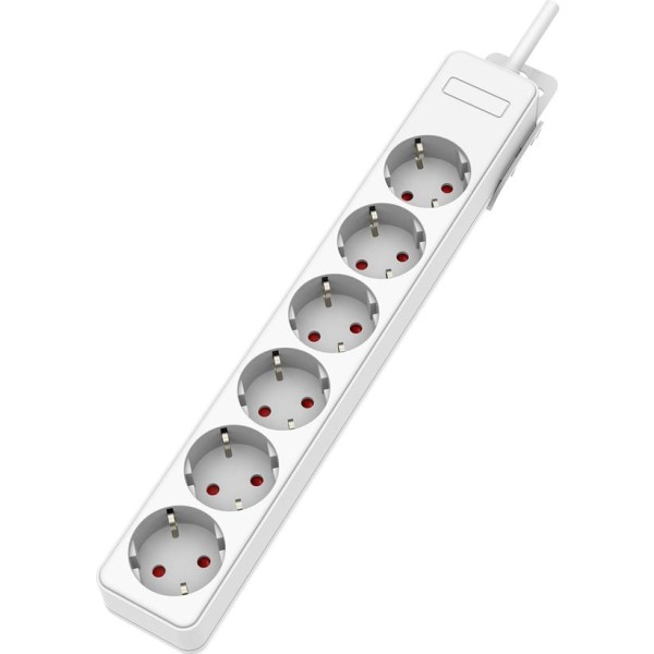 Base onlex pp blanca 6tomas  s/cable