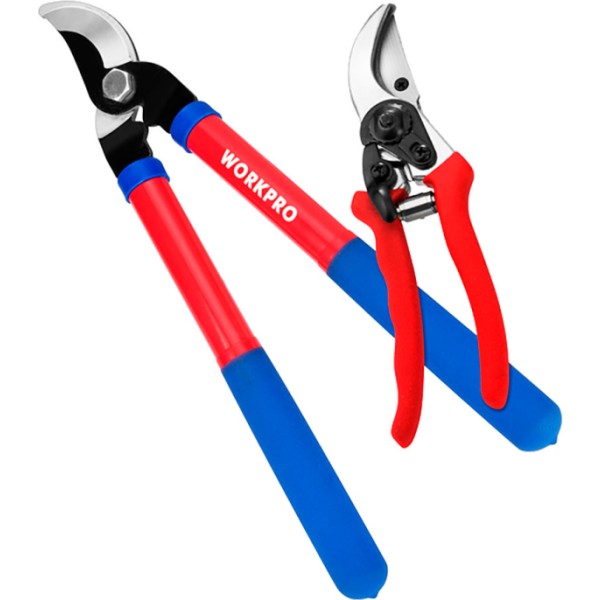 Tijeras de podar, 200 mm, 380 mm, juego de 2 piezas