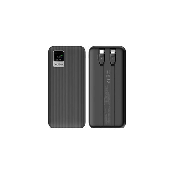 Coolbox powerbank dp10 10000mah lcd negro carg ráp
