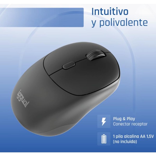 Iggual ratón inalámbrico nano-office-6d 1600dpi