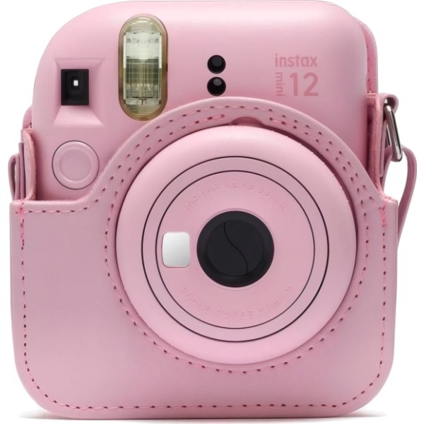 Fujifilm funda instax mini 12 blossom pink / funda de cámara con correa ajustable