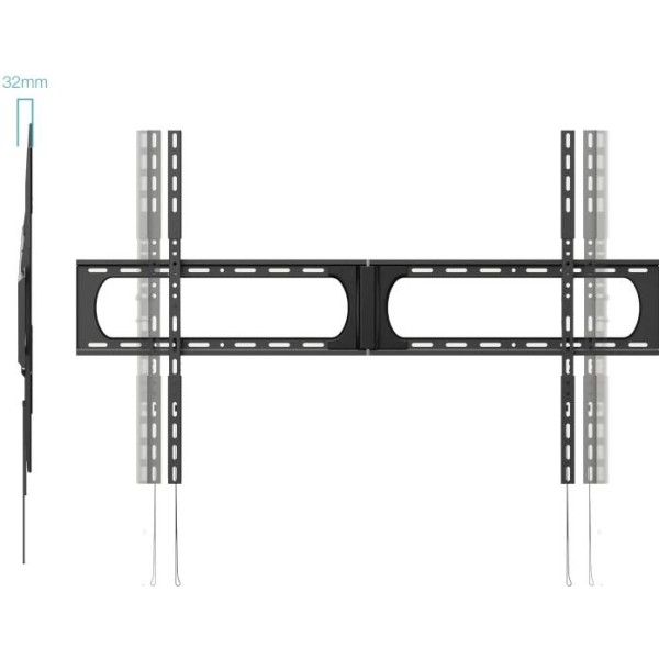 Tooq lp37140f-b soporte fijo pared 37"-140", negro