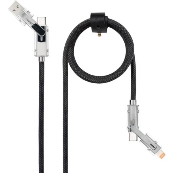 Nanocable cable usb-c+usb-a/m lightning+usb-c/m 2m