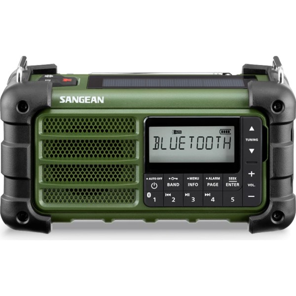 Sangean mmr-99 verde bosque / radio de emergencia con sintonización digital
