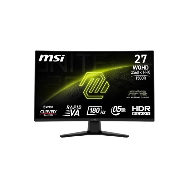 Msi mag274cqf monitor 27" wqhd 180hz curv